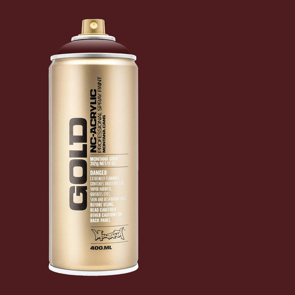 Montana-Cans 01425-8280 Montana Gold NC-Acrylic Professional Spray Paint - Chestnut, 400 ml Can