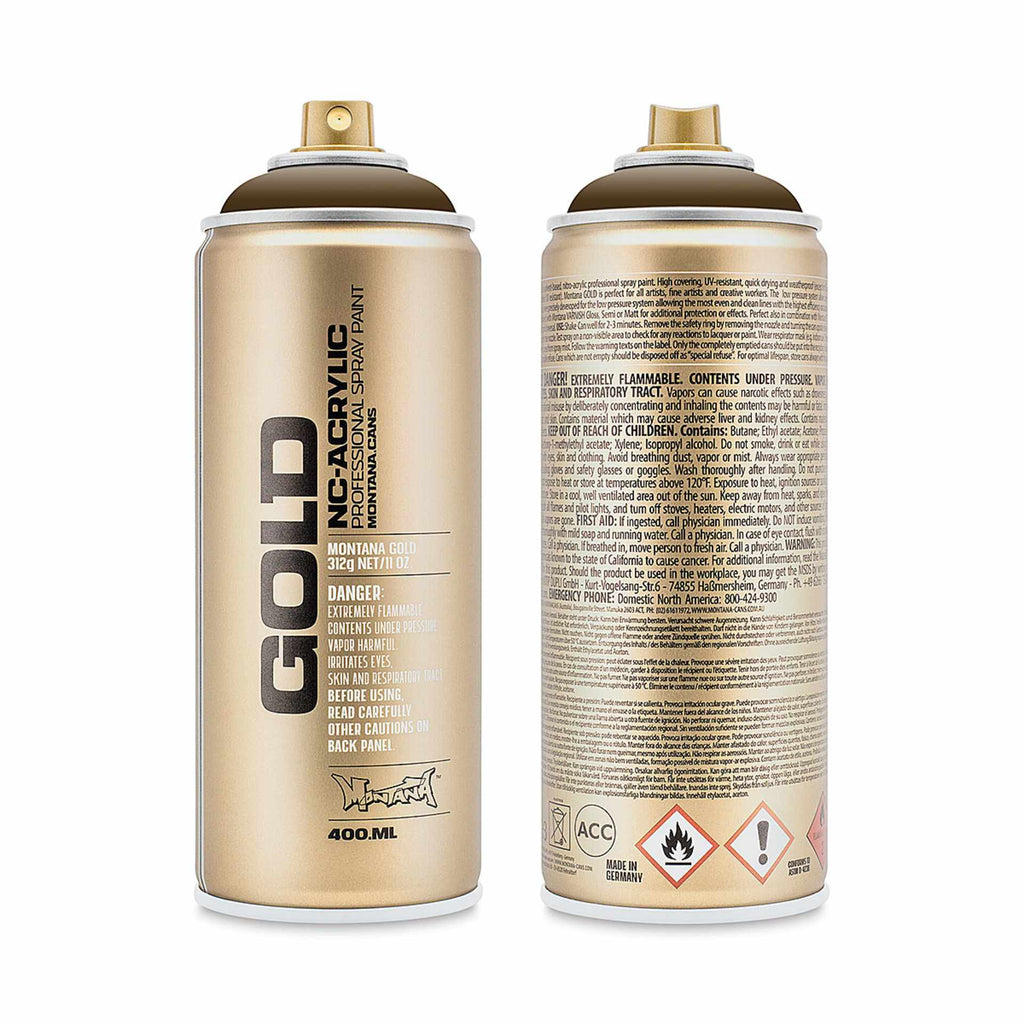 Montana-Cans 01425-8450 Montana Gold NC-Acrylic Professional Spray Paint - Mushroom, 400 ml Can