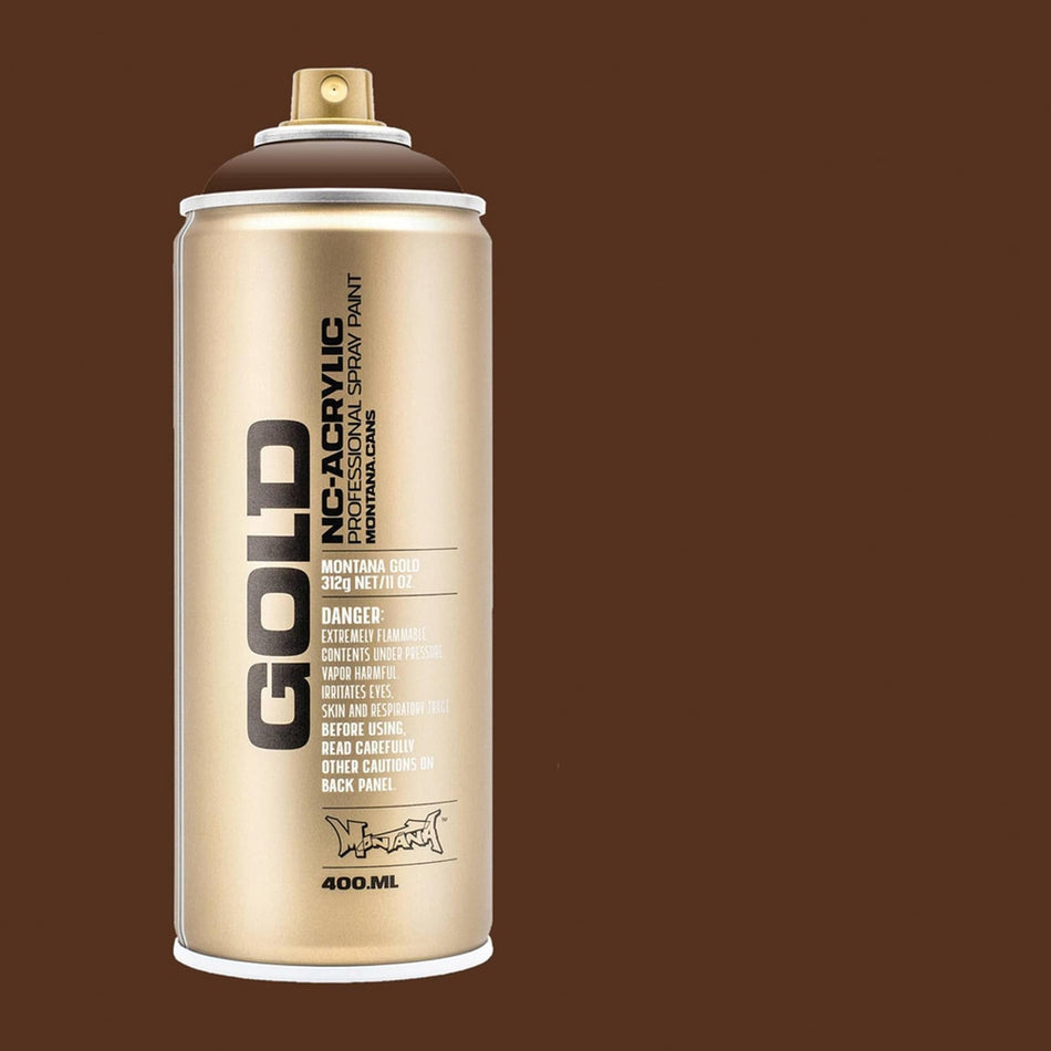 Montana-Cans 01425-8610 Montana Gold NC-Acrylic Professional Spray Paint - Cacao, 400 ml Can