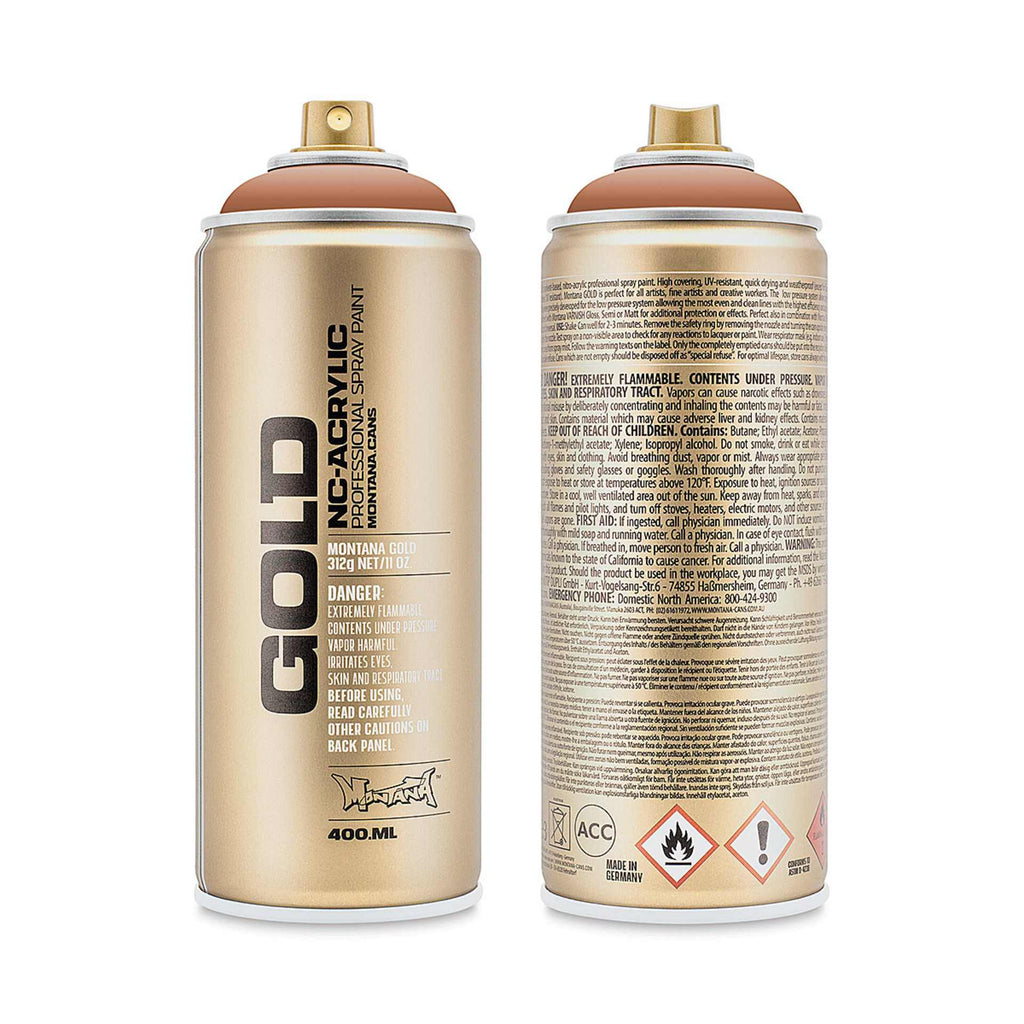 Montana-Cans 01425-8800 Montana Gold NC-Acrylic Professional Spray Paint - Nougat, 400 ml Can