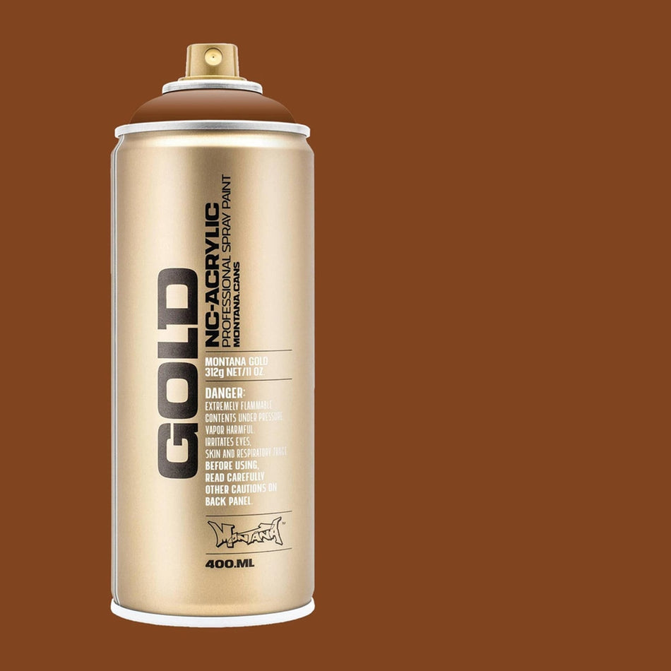 Montana-Cans 01425-8900 Montana Gold NC-Acrylic Professional Spray Paint - Hazelnut, 400 ml Can