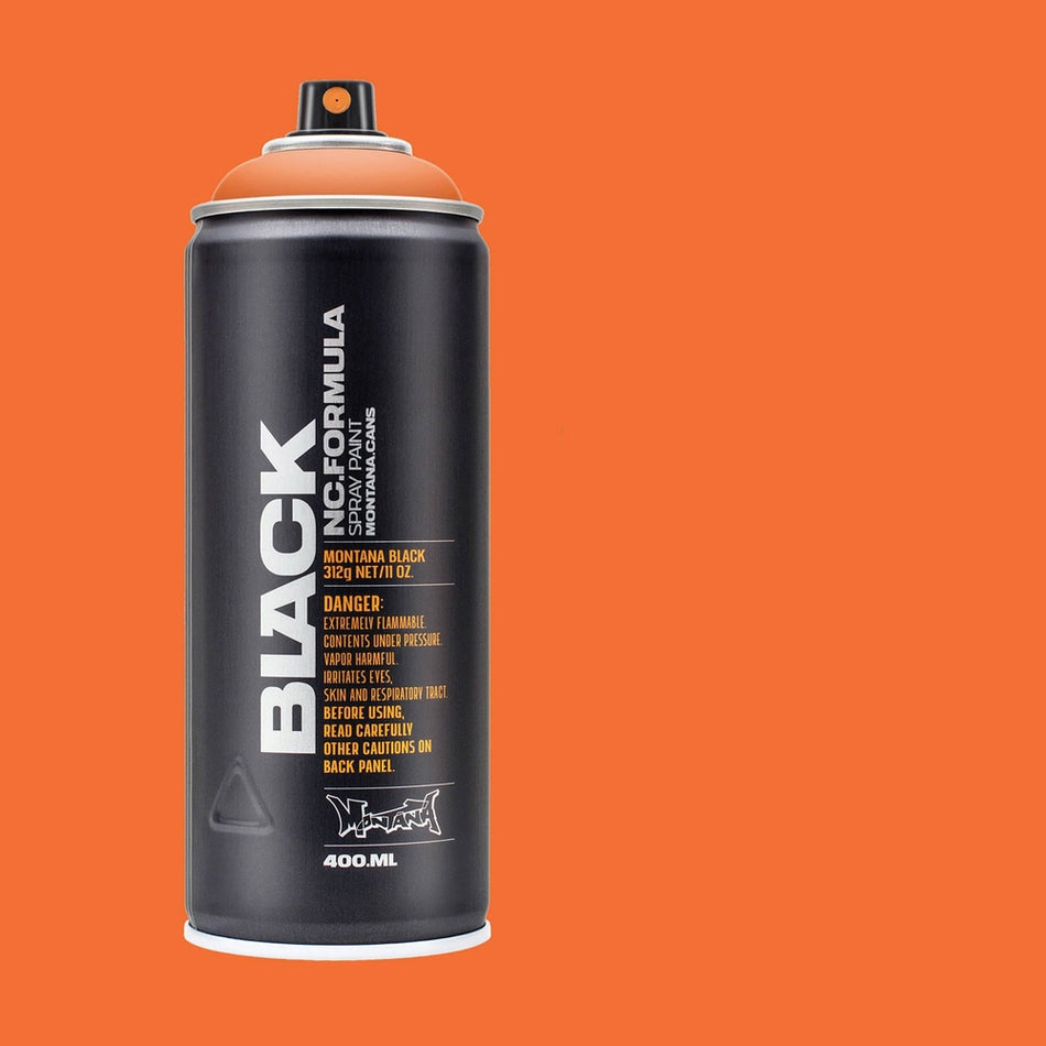 Montana-Cans 01429-1010 Montana Black High-Pressure Cans Spray Color, 400ml Cans, Atom‘s Megablast
