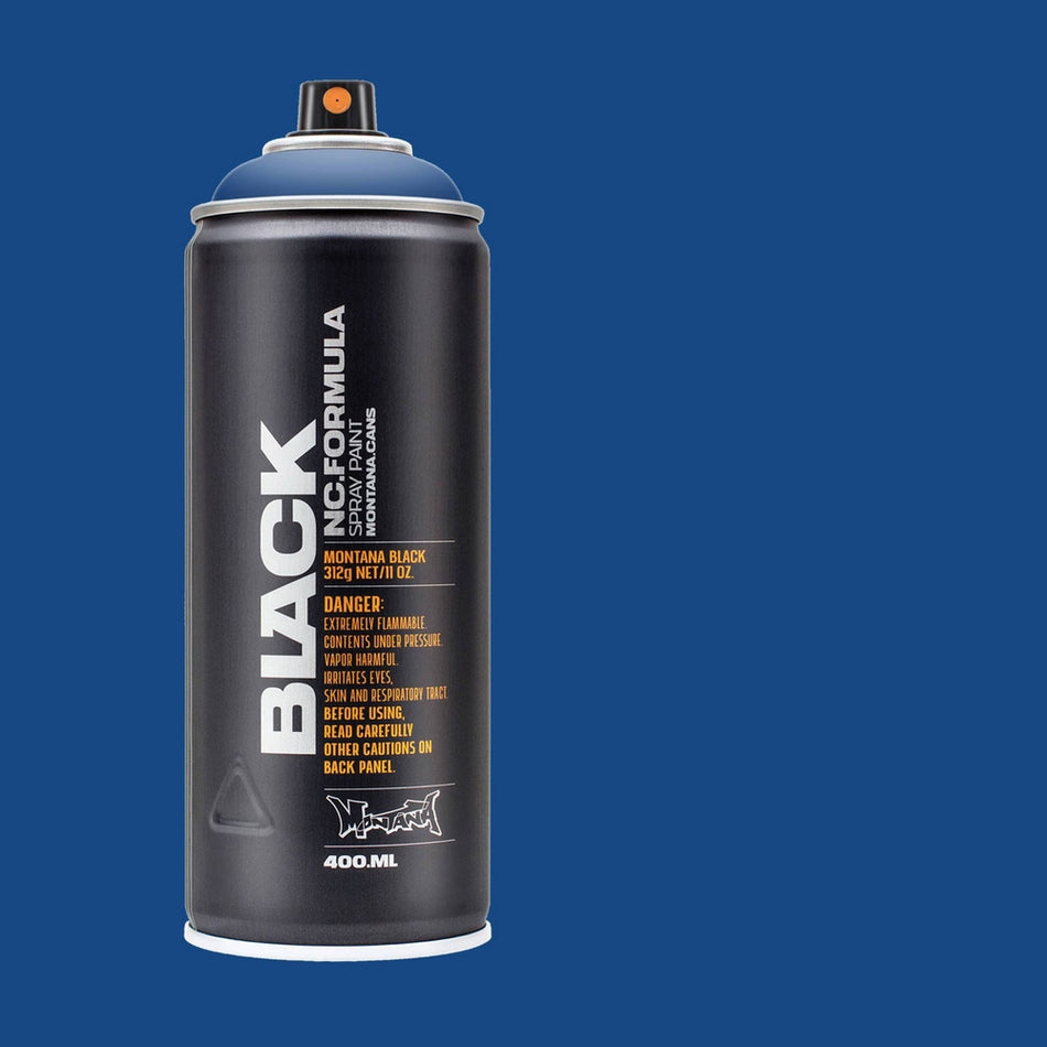 Montana-Cans 01429-1710 Montana Black High-Pressure Cans Spray Color, 400ml Cans, Sorrento Blue