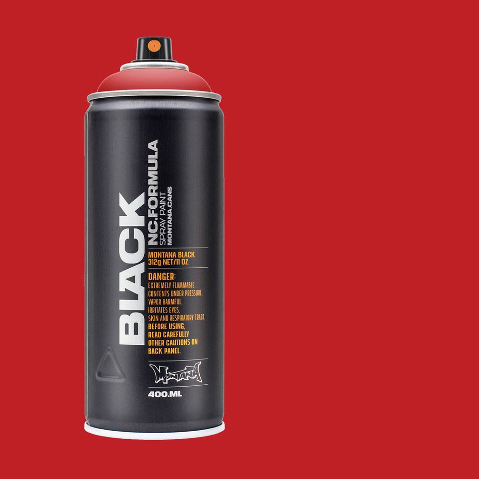Montana-Cans 01429-3120 Montana Black High-Pressure Cans Spray Color, 400ml Cans, Fire Rose