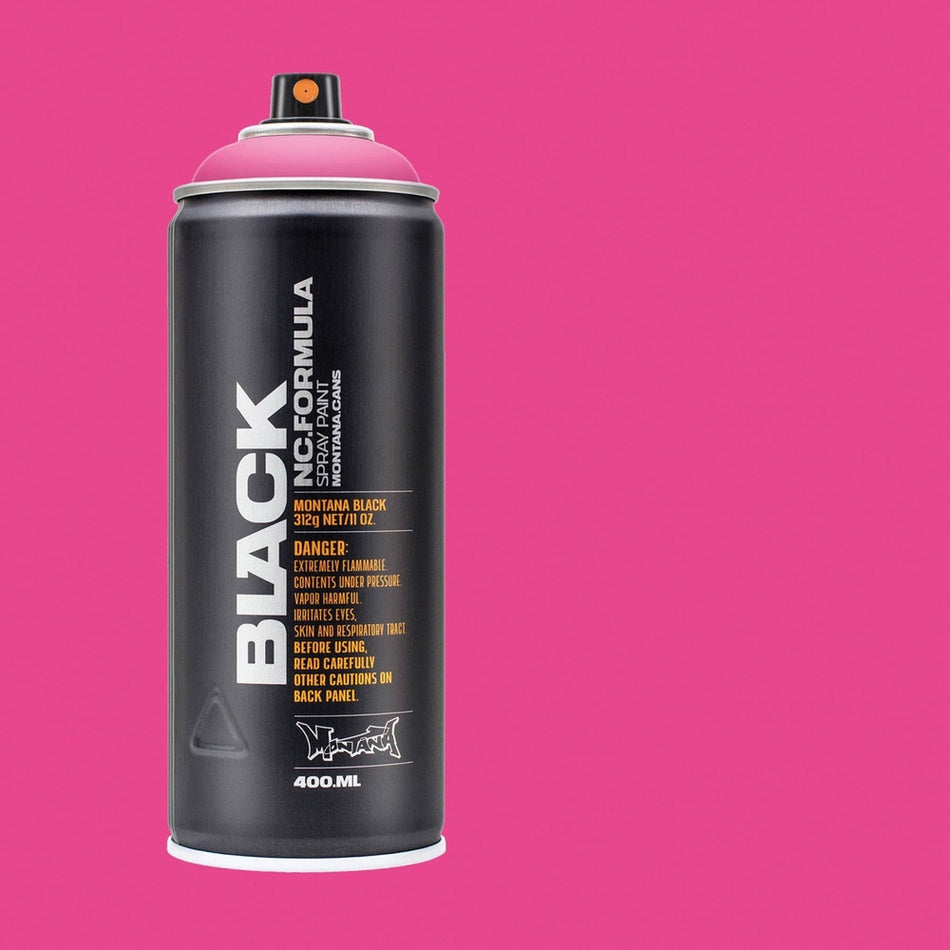 Montana-Cans 01429-3140 Montana Black High-Pressure Cans Spray Color, 400ml Cans, Pink Panther