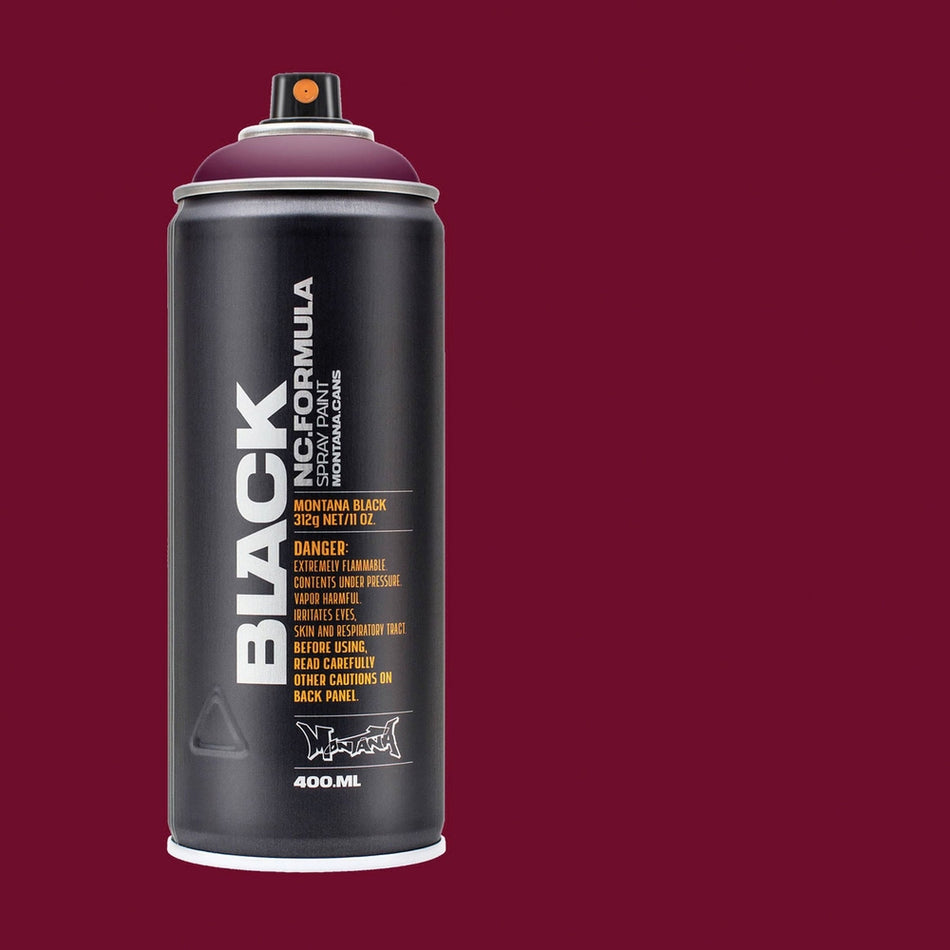 Montana-Cans 01429-3550 Montana Black High-Pressure Cans Spray Color, 400ml Cans, Winegum