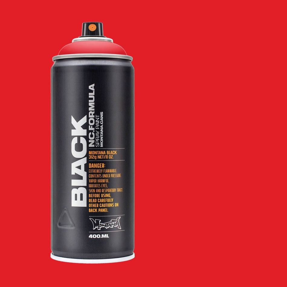 Montana-Cans 01429-3790 Montana Black High-Pressure Cans Spray Color, 400ml Cans, Code Red