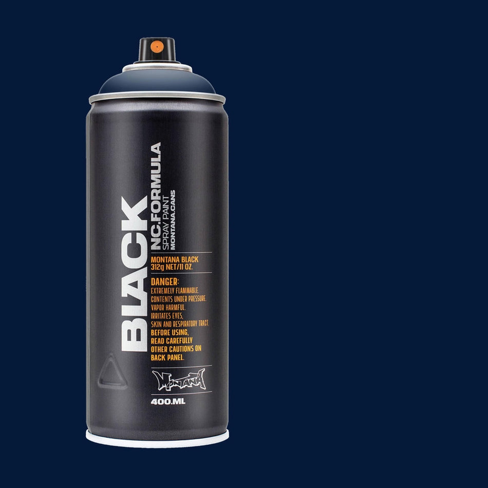 Montana-Cans 01429-5290 Montana Black High-Pressure Cans Spray Color, 400ml Cans, Dark Indigo