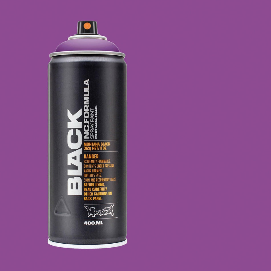 Montana-Cans 01429-6590 Montana Black High-Pressure Cans Spray Color, 400ml Cans, Pimp Violet