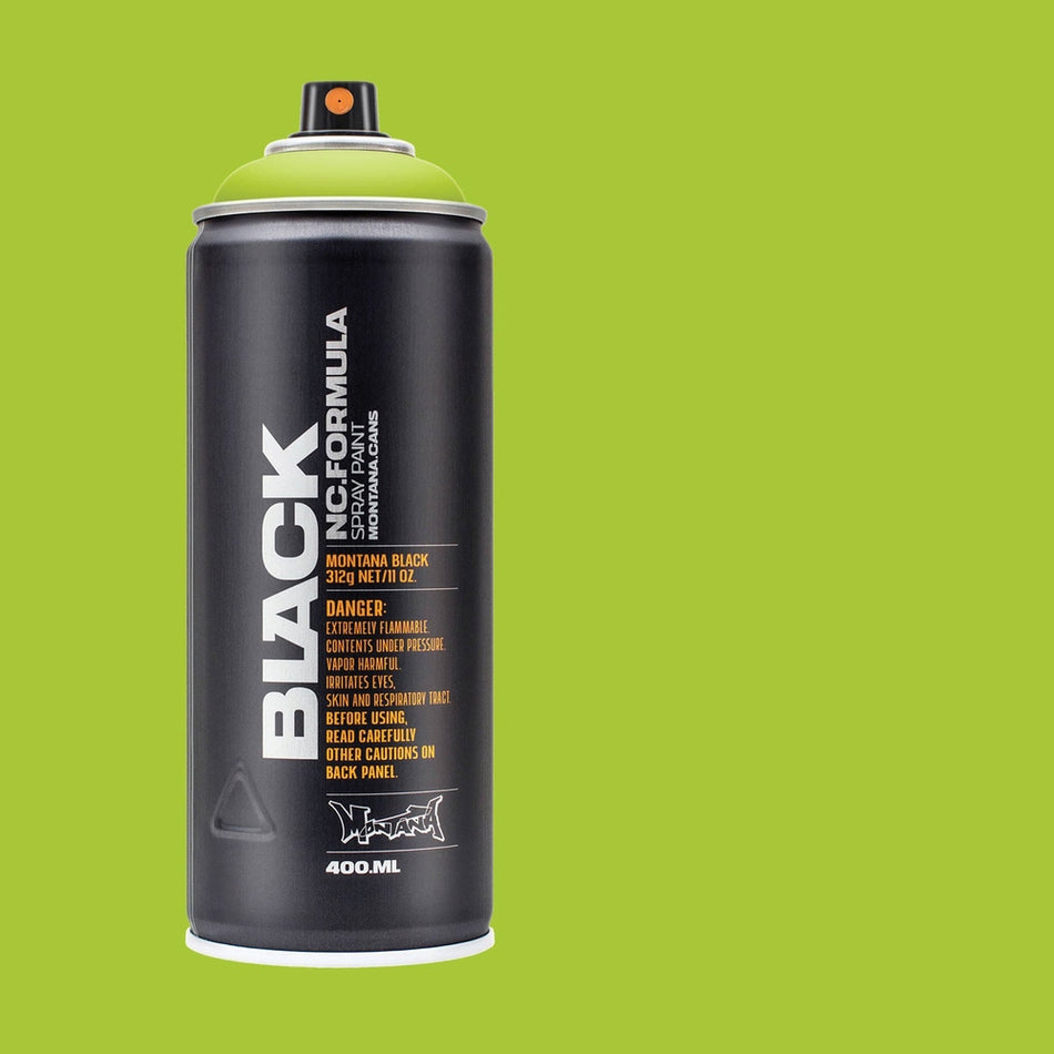Montana-Cans 01429-7080 Montana Black High-Pressure Cans Spray Color, 400ml Cans, Slimer