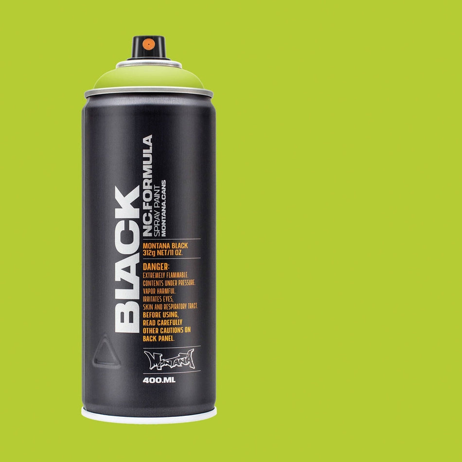 Montana-Cans 01429-7240 Montana Black High-Pressure Cans Spray Color, 400ml Cans, Wild Lime