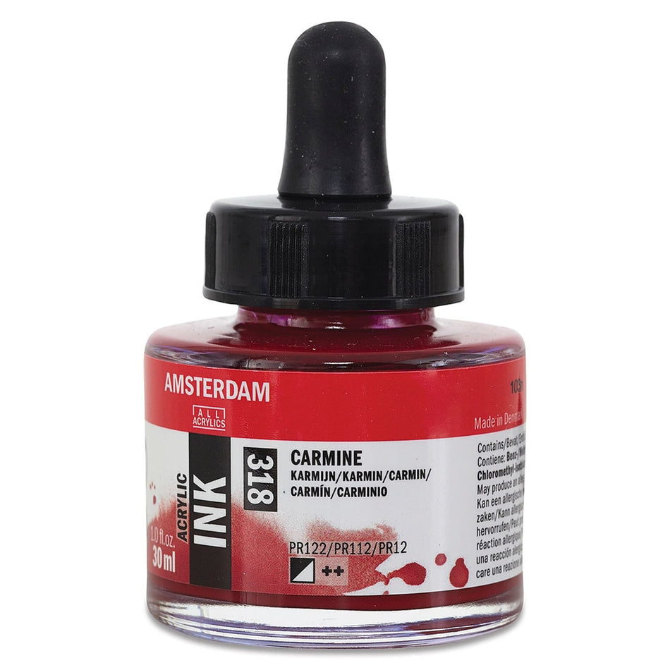 Royal Talens 02201-3153 Amsterdam Acrylic Ink, 30 ml, Carmine