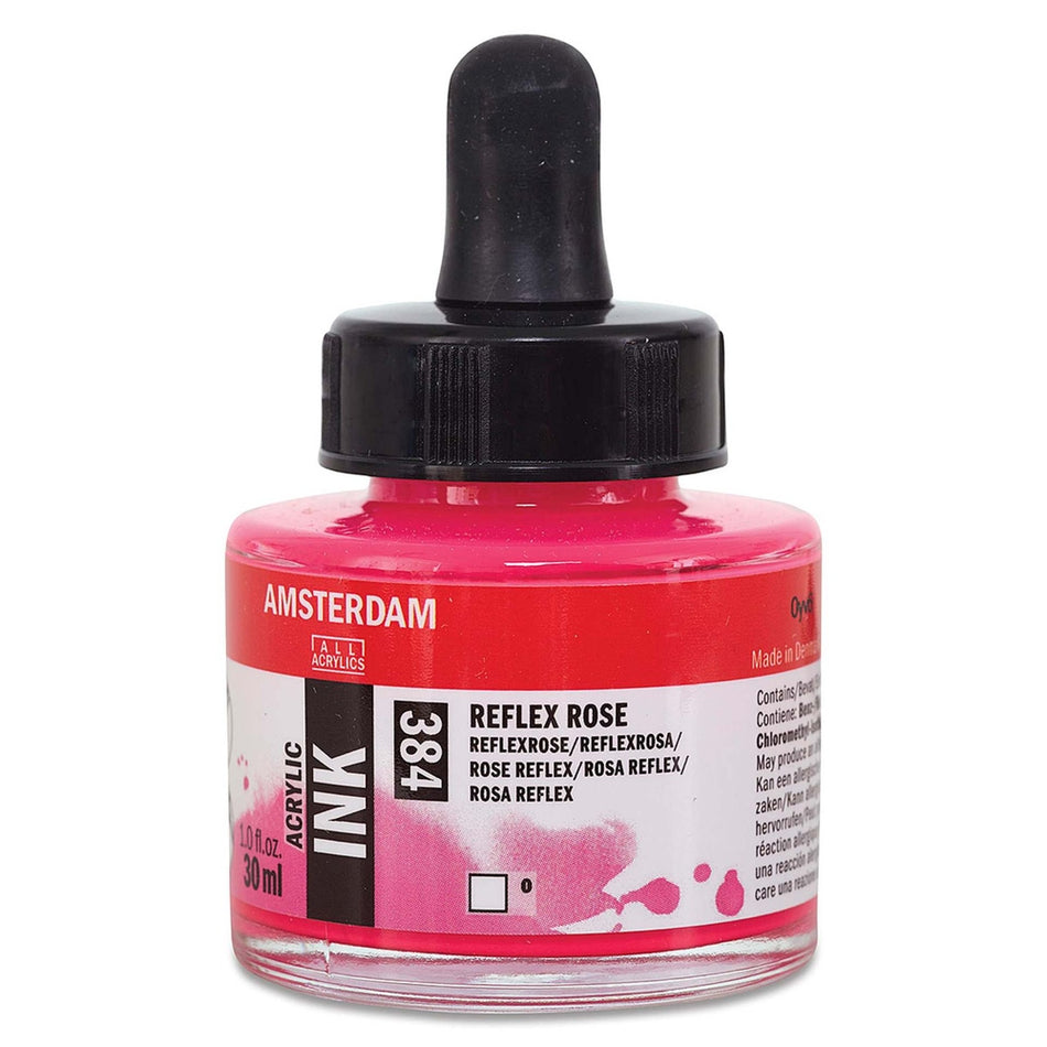 Royal Talens 02201-3173 Amsterdam Acrylic Ink, 30 ml, Reflex Rose