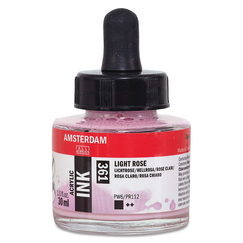 Royal Talens 02201-3713 Amsterdam Acrylic Ink, 30 ml, Light Rose