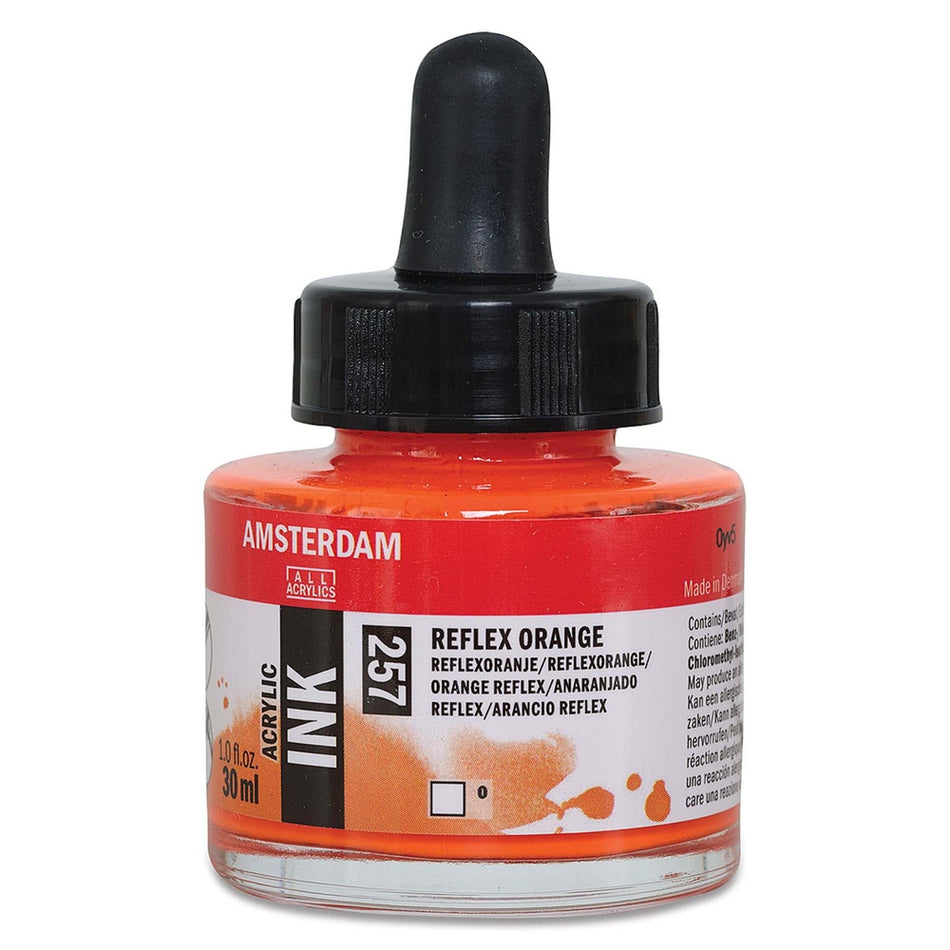 Royal Talens 02201-4513 Amsterdam Acrylic Ink, 30 ml, Reflex Orange