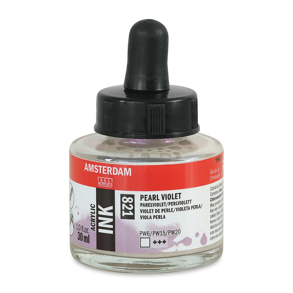 Royal Talens 02201-6413 Amsterdam Acrylic Ink, 30 ml, Pearl Violet