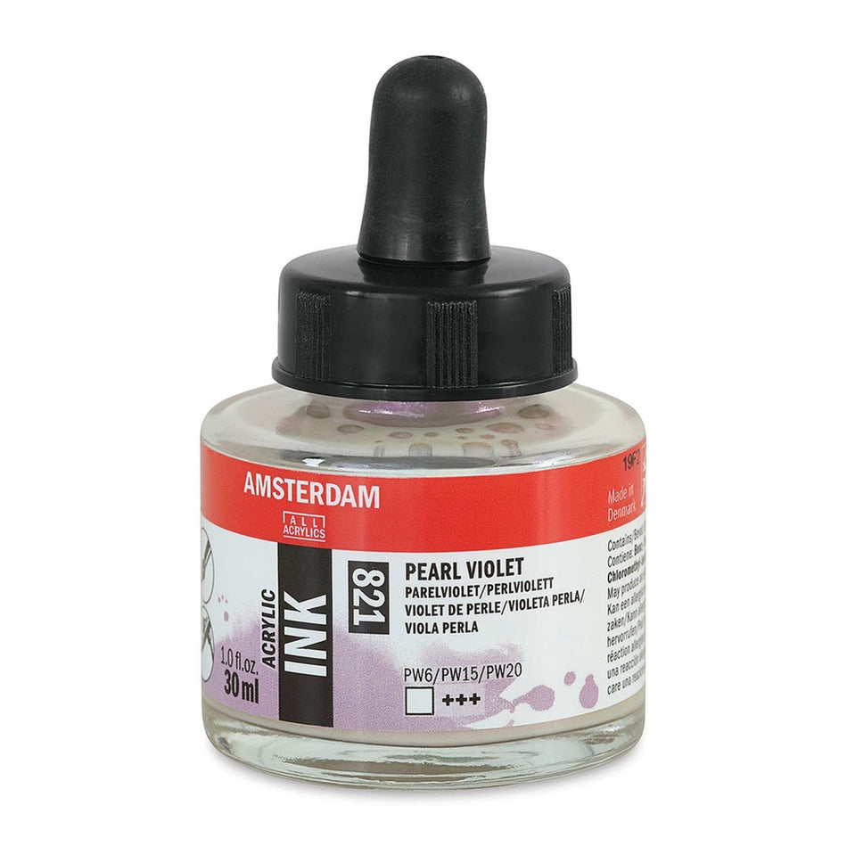 Royal Talens 02201-6413 Amsterdam Acrylic Ink, 30 ml, Pearl Violet