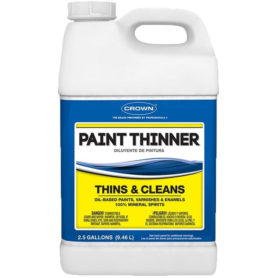Crown CR.PT.P.25 Paint Thinner, 2.5 Gallons