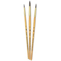 Princeton Art & Brush 06223-9100 Real Value Brush Set - 9100, Synthetic Pony Round, Short Handle, Set of 3