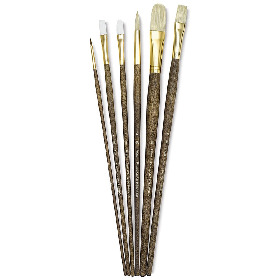 Princeton Art & Brush 06223-9148 Real Value Brush Set - 9148, Combo, Long Handle, Set of 6