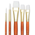 Princeton Art & Brush 06223-9151 Real Value Brush Set - 9151, White Taklon, Short Handle, Set of 5
