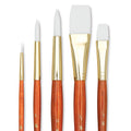 Princeton Art & Brush 06223-9152 Real Value Brush Set - 9152, White Taklon, Short Handle, Set of 5