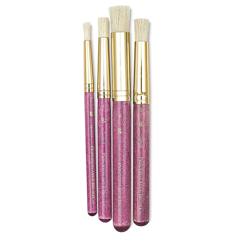 Princeton Art & Brush 06223-9180 Real Value Brush Set - 9180, Bristle, Short Handle, Set of 4