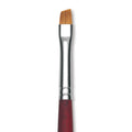 Princeton Velvetouch Series 3900 Synthetic Brush - Angle Bright, Long Handle, Size 6