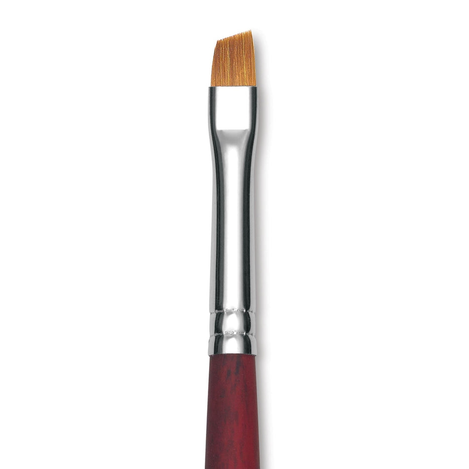 Princeton Velvetouch Series 3900 Synthetic Brush - Angle Bright, Long Handle, Size 6