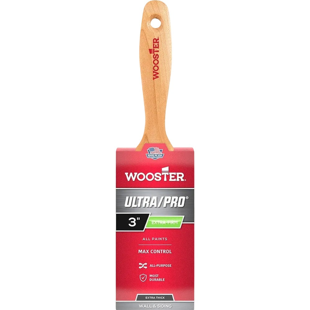 Wooster 4156 3" Ultra/Pro Extra-Firm Extra-Thick Flat Beavertail Brush
