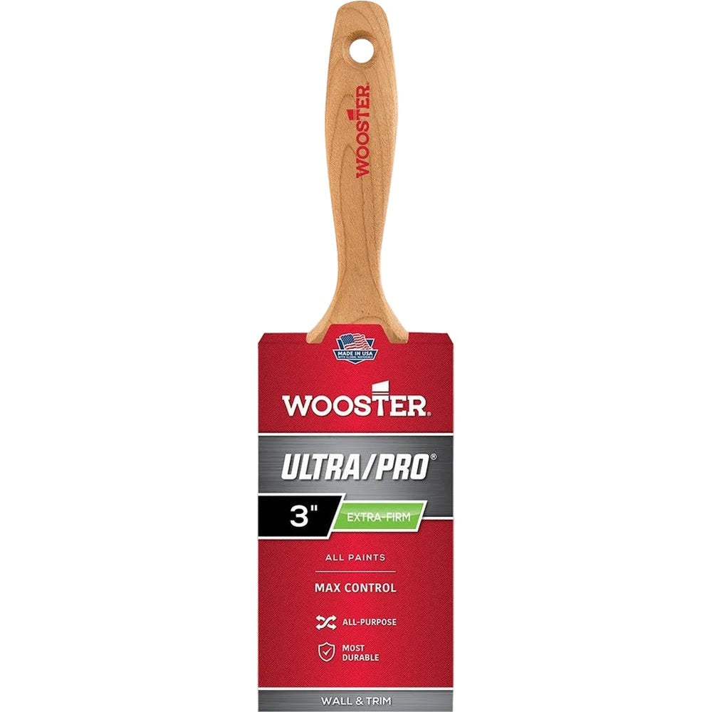 Wooster 4157 3" Ultra/Pro Extra-Firm Flat Beavertail Brush