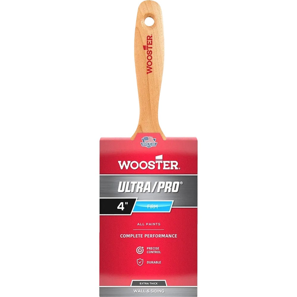 Wooster 4173 4" Ultra/Pro Firm Extra-Thick Flat Beavertail Brush