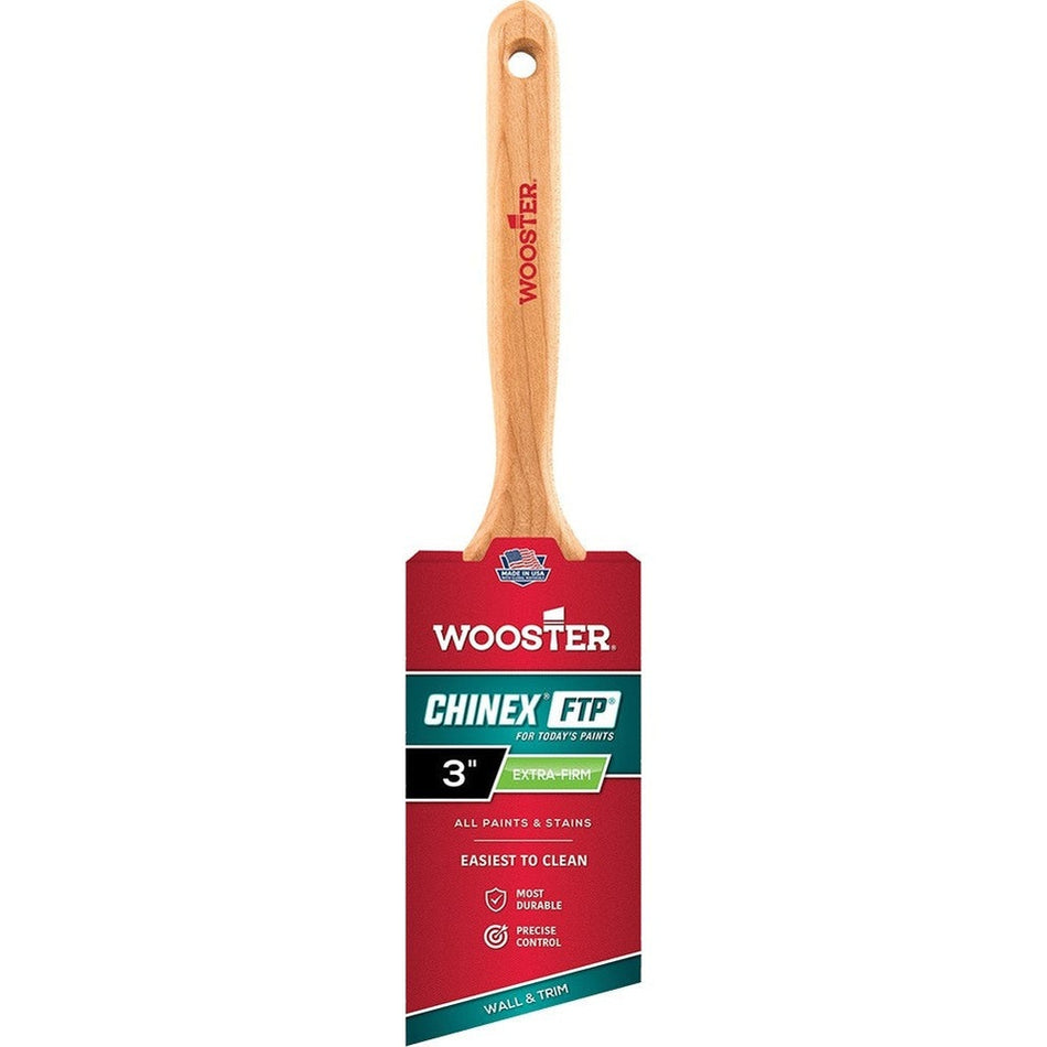 Wooster 4410 3" Chinex FTP Angle Sash Brush