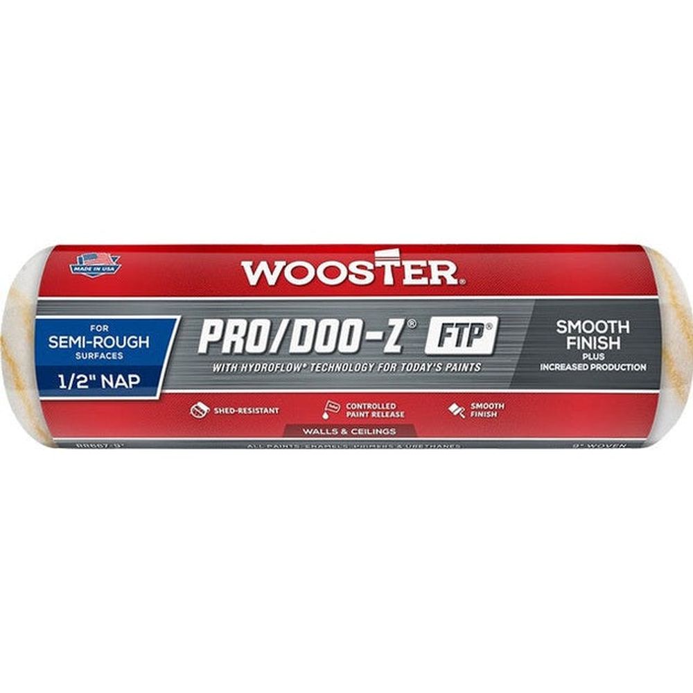 Wooster RR667 9" Pro/Doo-Z FTP ½" Nap Roller Cover