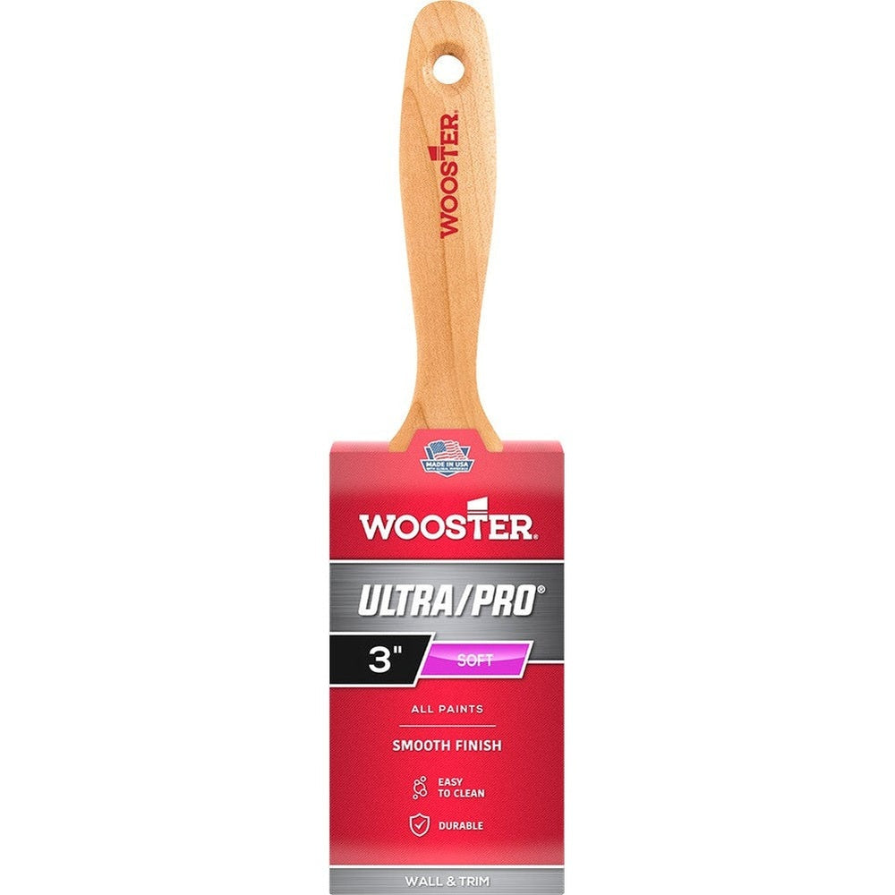 Wooster 4169 3" Ultra/Pro Soft Flat Beavertail Brush