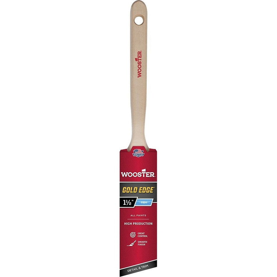 Wooster 5231 1.5" Gold Edge Angle Sash Brush