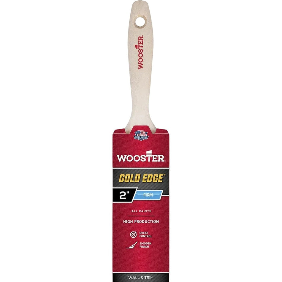 Wooster 5232 2" Gold Edge Flat Beavertail Brush
