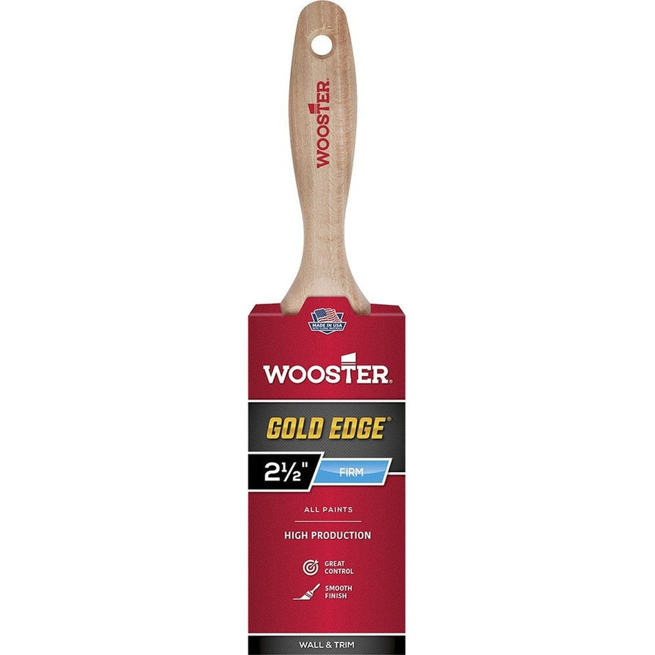 Wooster 5232 2.5" Gold Edge Flat Beavertail Brush