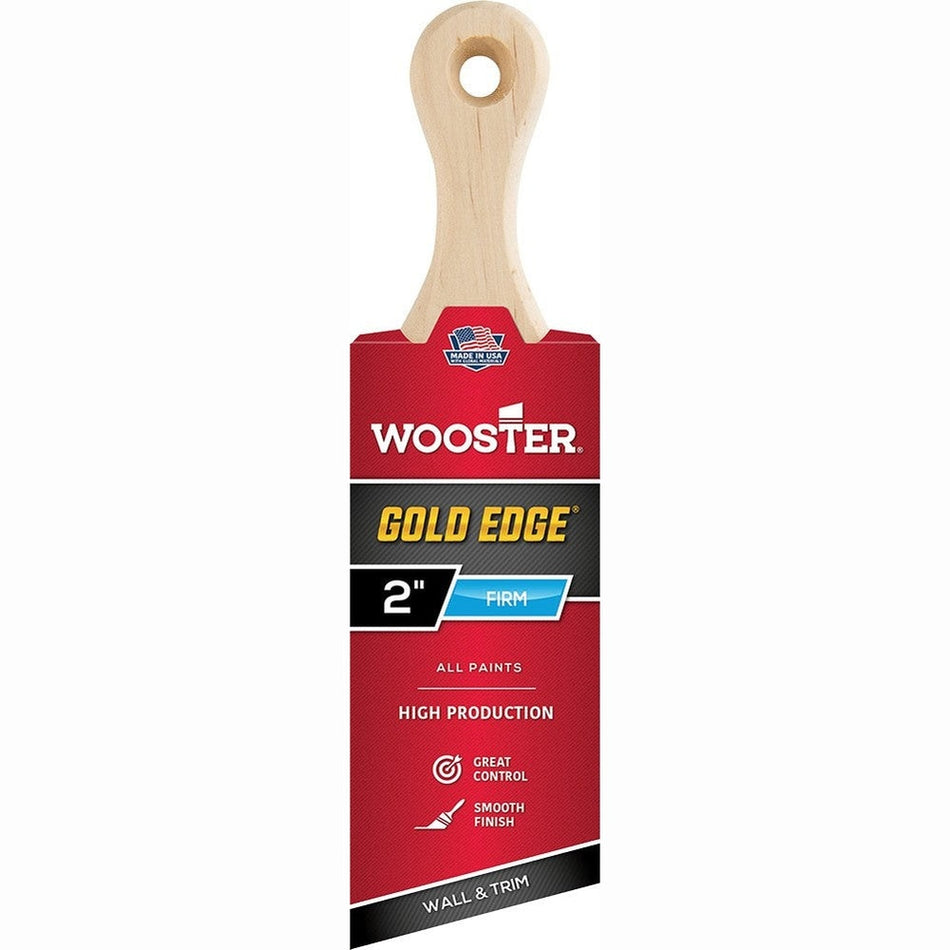 Wooster 5235 2" Gold Edge Angle Short Brush