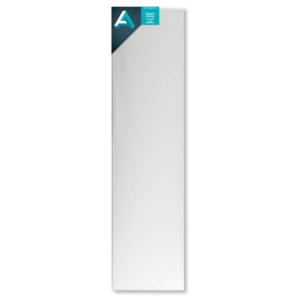 Art Alternatives 07246-1248 Classic Cotton Stretched Canvas, Studio Canvas ¾" Profile, 12" × 48"