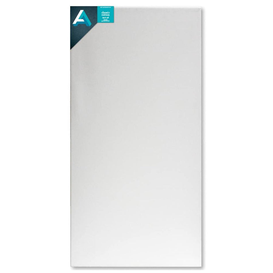 Art Alternatives 07246-2428 Classic Cotton Stretched Canvas, Studio Canvas ¾" Profile, 24" × 48"