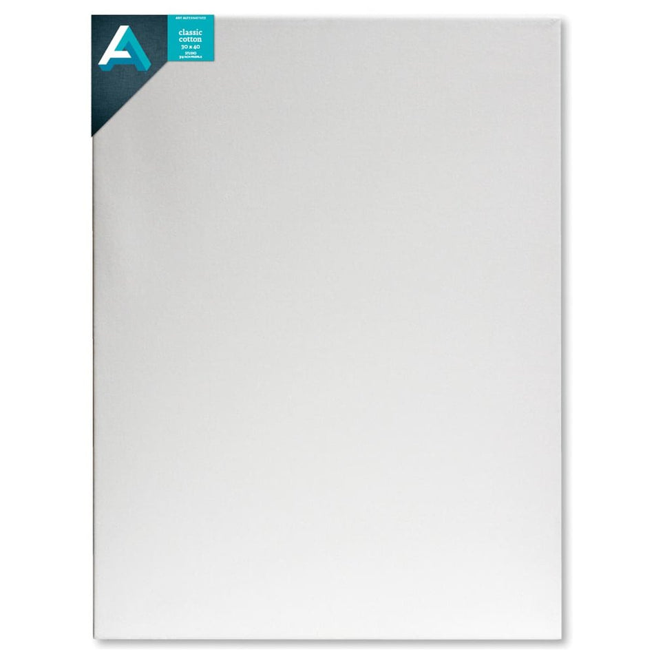 Art Alternatives 07246-3040 Classic Cotton Stretched Canvas, Studio Canvas ¾" Profile, 30" × 40"
