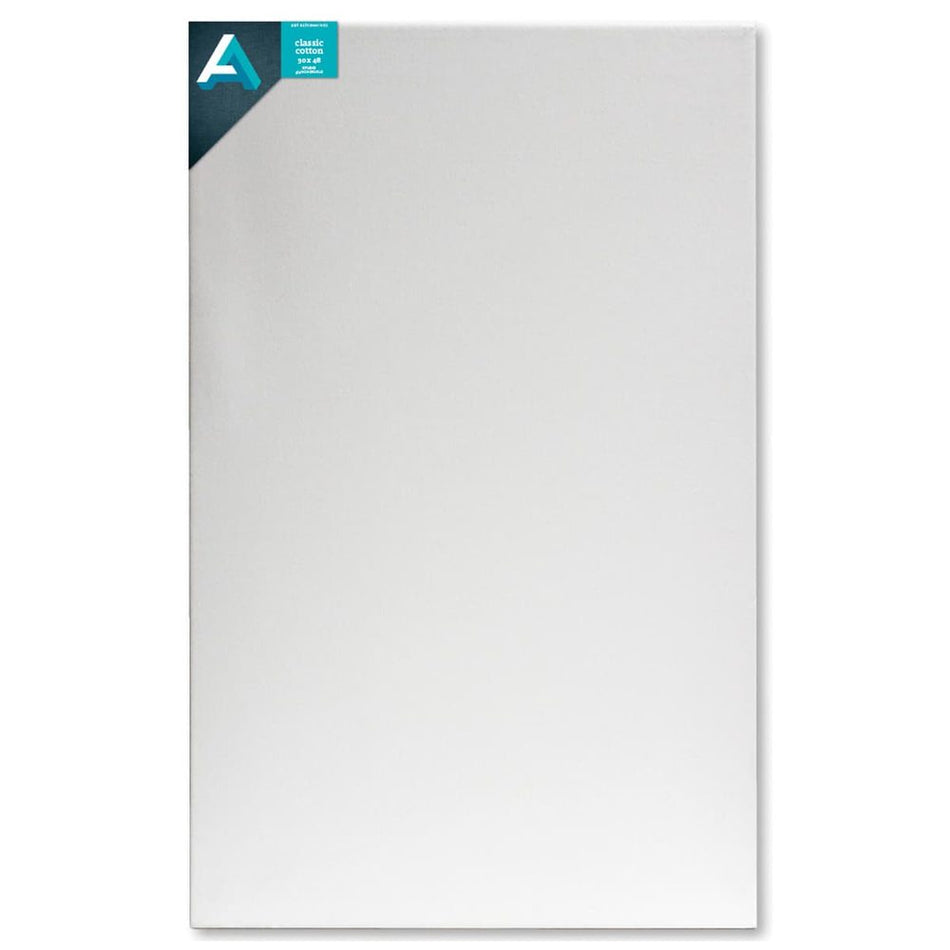 Art Alternatives 07246-3048 Classic Cotton Stretched Canvas, Studio Canvas ¾" Profile, 30" × 48"