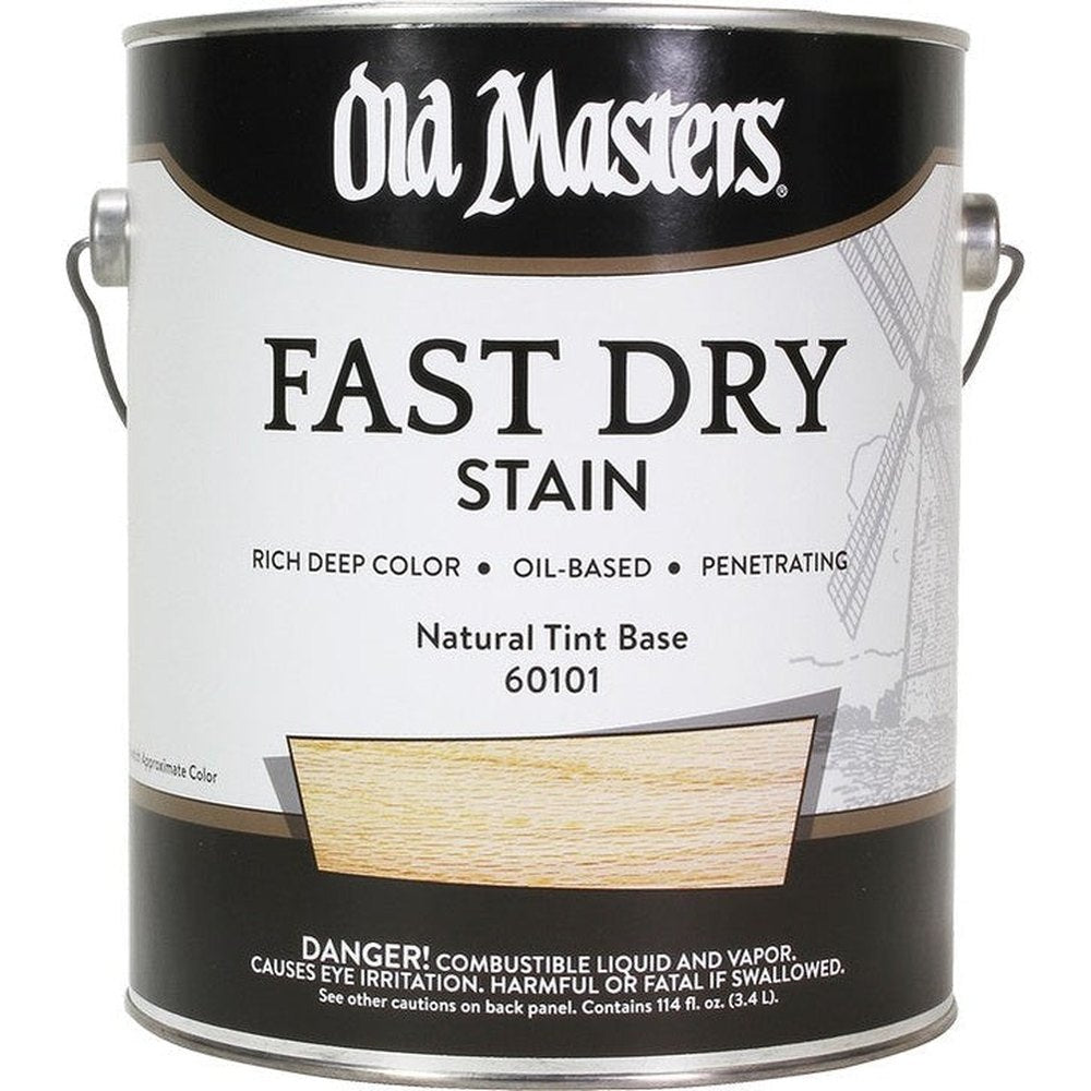 Old Masters 60101 Fast Dry Stain, 1 Gallon, Natural Tint Base