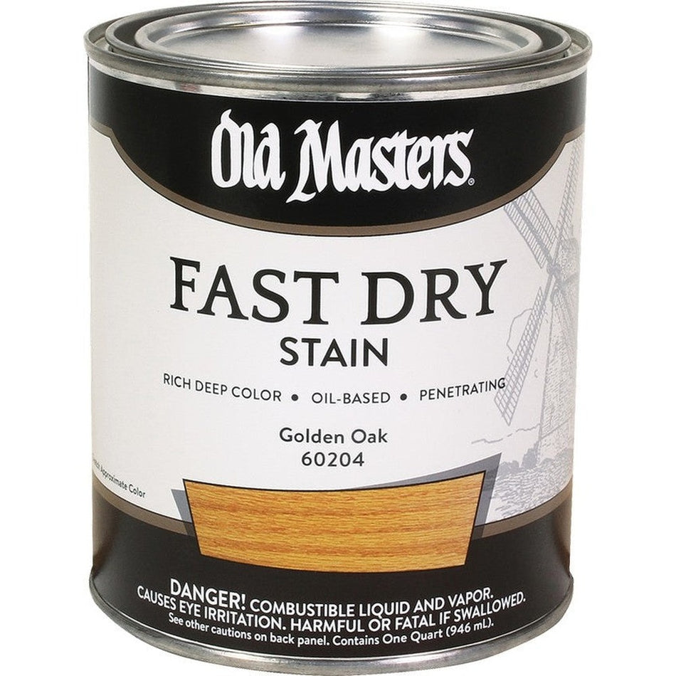 Old Masters 60204 Fast Dry Stain, 1 Quart, Golden Oak