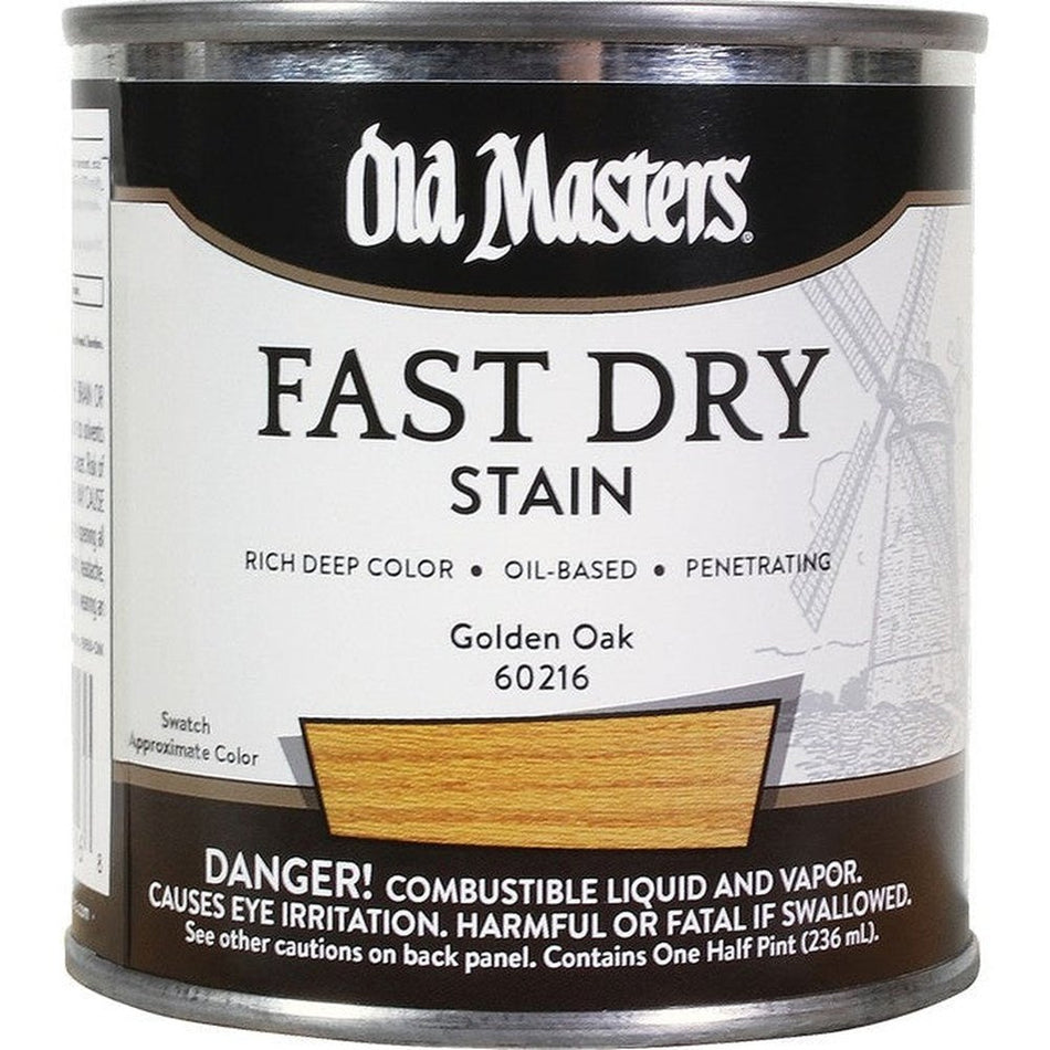 Old Masters 60216 Fast Dry Stain, Half Pint, Golden Oak