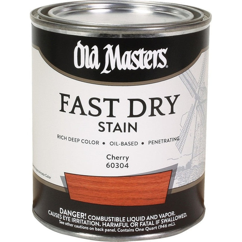 Old Masters 60304 Fast Dry Stain, 1 Quart, Cherry