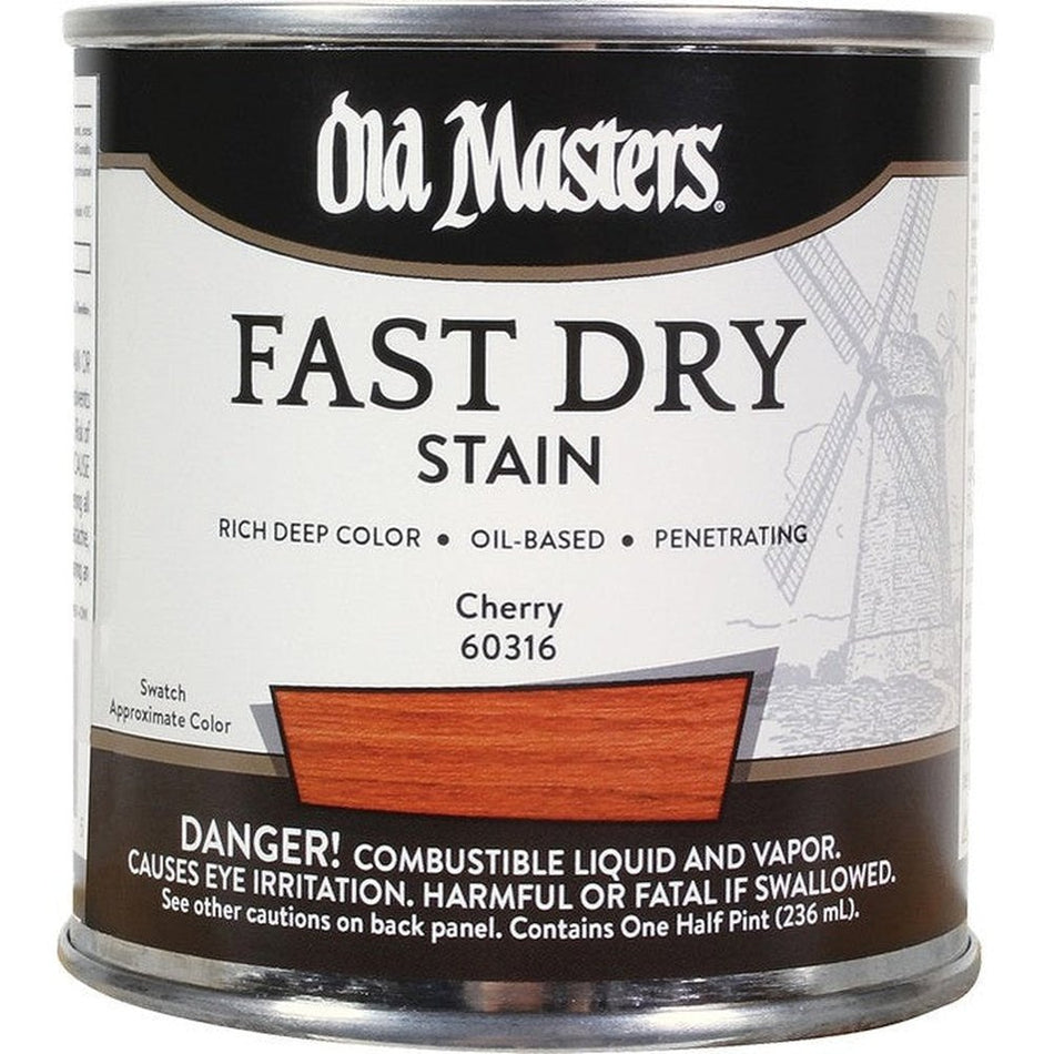 Old Masters 60316 Fast Dry Stain, Half Pint, Cherry