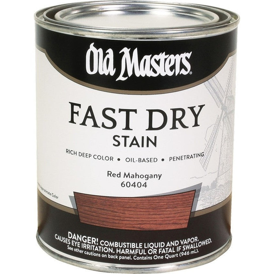 Old Masters 60404 Fast Dry Stain, 1 Quart, Red Mahogany