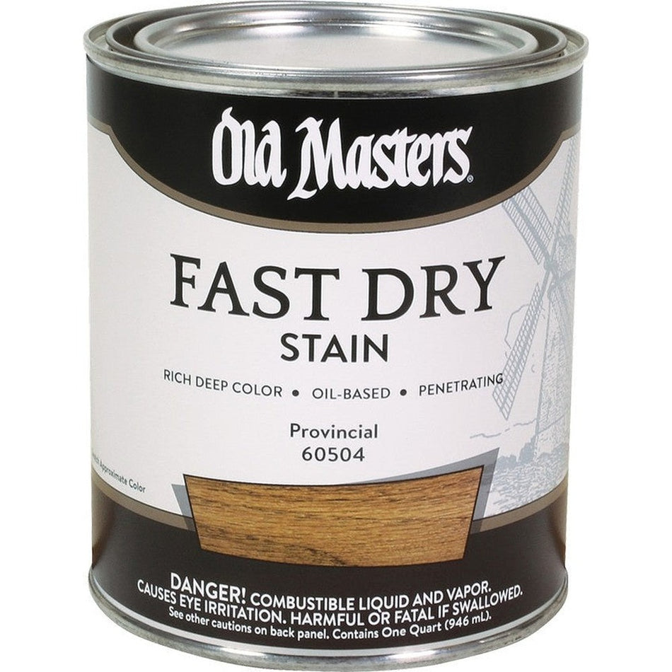 Old Masters 60504 Fast Dry Stain, 1 Quart, Provincial